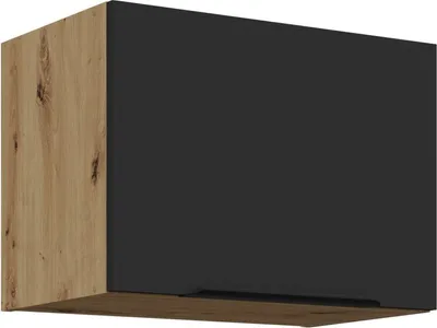Obrázek produktu pro Digestořová skříňka LUNARA - šířka 50 cm, černá / dub artisan