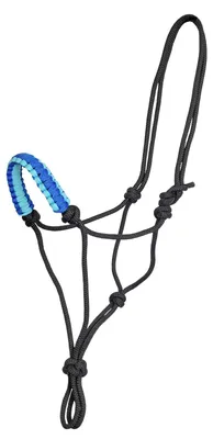 Produktbild von Zilco Seilhalfter mit Nasenpolster XLarge Schwarz-Blau