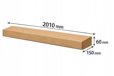Produktbild von Kartonverpackung, Klappkarton, Schmaler, Langer Karton, 2010 x 150 x 60 mm