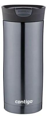 Productafbeelding van ContiGo! roestvrijstalen beker HURON, kleur gunmetal, inhoud 470 ml