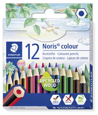 Produktbild von STAEDTLER Noris colour 185 01 Buntstift, halbe Länge, Etui mit 12 Farben
