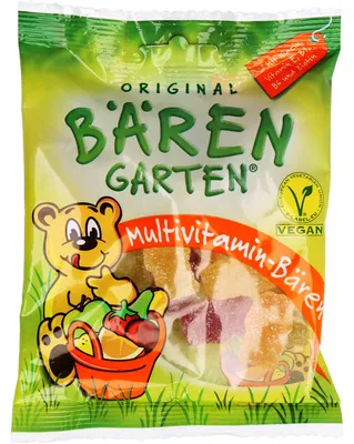 Zdjęcie produktu dla ORIGINAL BÄRENGARTEN Multiwitamina Niedźwiedzie wegańskie, 125 g słodyczy