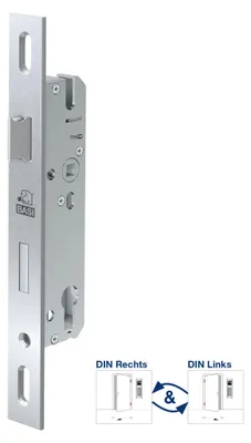 Produktbild von BASI - ES 958L PZW - Rohrrahmenschloss - DIN Rechts/Links - Käntigstulp 24/270 mm - mit Langloch - Dornmaß 30 mm - 1-tourig - Falle/Riegel aus Metall - 9585-3020L