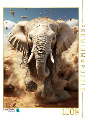 Produktbild von CALVENDO Puzzle Elefant | 1000 Teile Lege-Größe 64x48cm Foto-Puzzle für glückliche Stunden