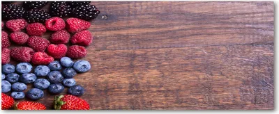 Produktbild von Tulup® Glas-Bild Wandbild aus Glas - 125x50 - Wandkunst - Wandbild hinter gehärtetem Sicherheitsglas - Dekorative Wand für Küche & Wohnzimmer - Essen & Getränke - Waldfrüchte - Mehrfarbig