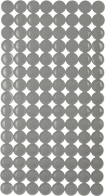 Immagine prodotto di BERILO | Tappetino da bagno - Tappeto da bagno - 68 x 36 cm - grigio - Antiscivolo - Tappetino per doccia