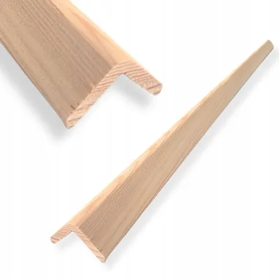 Obrázok produktu pre Uhlová lišta z smrekového dreva 30 x 30 mm