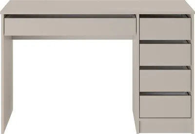 Produktbild von Schreibtisch mit 5 Schubladen - Beige - JENEMI