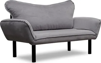 Produktbild von Hanah Home, Chatto - Grey, Schlafsofas, 2-Sitzer-Schlafsofa, Grau, Baumwolle, 150 x 75 x 70 x cm