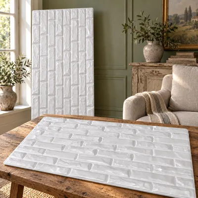 Produktbild von 3D Paneele Wandpaneele Polystyrol XPS – Styropor Verkleidung für Wand & Decke – 100x50 cm (0,5 m²) – Leicht, Flexibel & Einfach zu Montieren, KI-generiertes Bild