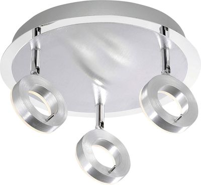 Paul Neuhaus 6788-96 Sileda LED Deckenleuchte Rondell 3-flammig Alu-Matt