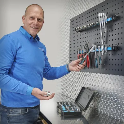 Productafbeelding van Magneetstrip voor gereedschapsbord 55 cm (set van 2 stuks)