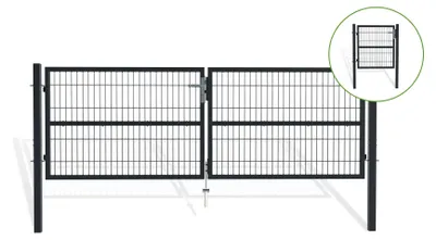 Produktbild von 3 m RAZO-Gittertor H.100 cm + 1 m RAZO-Tor H.100 cm Grau