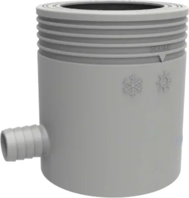 Produktbild von Marley Regensammler für Fallrohr mit Filter + Überlaufstop DN 53-75 mm grau Fallrohrfilter