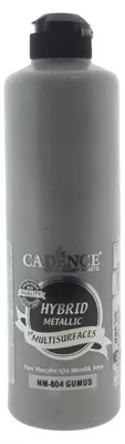 Produktbild von Cadence Acrylfarbe metallic silber 500 ml - Hybridfarbe für Hobby