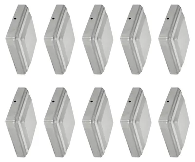 Zdjęcie produktu dla Kapturki na słupki - opakowanie po 10 sztuk - do słupków drewnianych - 6 x 6 cm