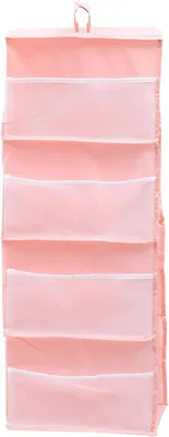 Produktbild von Wäscheorganizer – 4 Lagen – leichter rosa Stoff – Schlafzimmer/Kleiderschrank – multifunktional