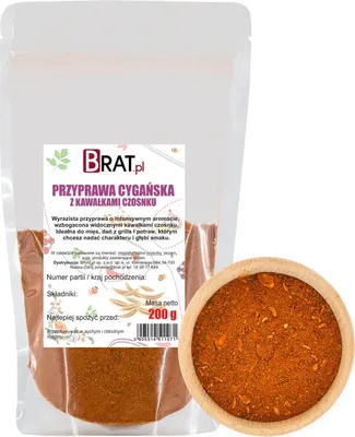 Produktbild von Przyprawa Cygańska mit Knoblauchstücken 200g