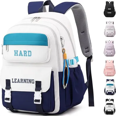 Produktbild von Schulrucksack Mädchen Teenager Rucksack Schulranzen Jungen Multi Bag Wasserdicht Schulranzen Rucksack Tagesrucksäcke Großer Rucksack