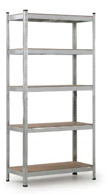 Produktbild von IvoQ Lagerregal – 180 x 90 x 40 cm – 5 verstellbare Böden – 875 kg Tragkraft – verzinkter Stahl