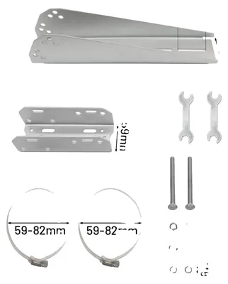 Produktbild von Solarmodul-Montagehalterung, verstellbar, langlebiger Edelstahl, Kleine Größe