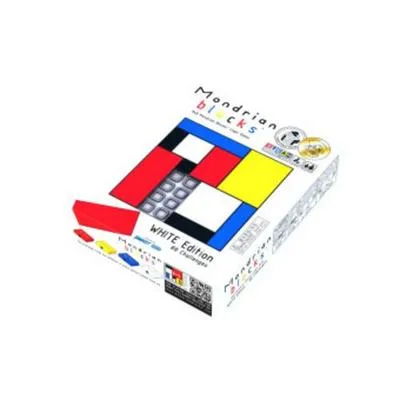 Produktbild von Mondrian Blocks Multi Award Winning Puzzle Game, Brain Teaser, Kompaktes Reisespiel an Bord, White Edition