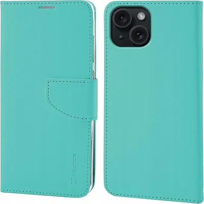 Zdjęcie produktu dla Etui Portfel iPhone 15 Plus Skórzane Magnetyczne 360 Ochrona Ochronne