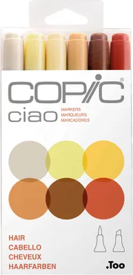 Produktbild von COPIC Marker ciao 6er Set "Hair"