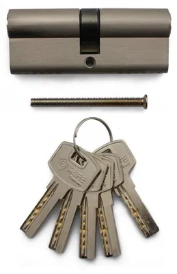 Immagine prodotto di Cilindro di sicurezza B-SAFE con 5 chiavi con protezione antitrapano Lunghezza totale di 80 mm
