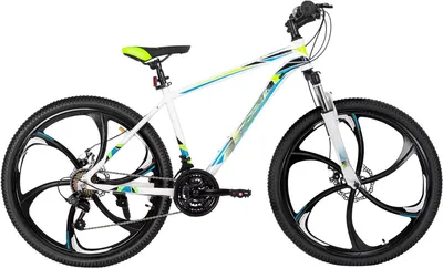Produktbild von Mountainbike 26 Zoll – 21-Gang Herren & Damen Fahrrad – Aluminium Rahmen – Mechanische Scheibenbremsen – Federgabel & Schutzblech – Schwarz