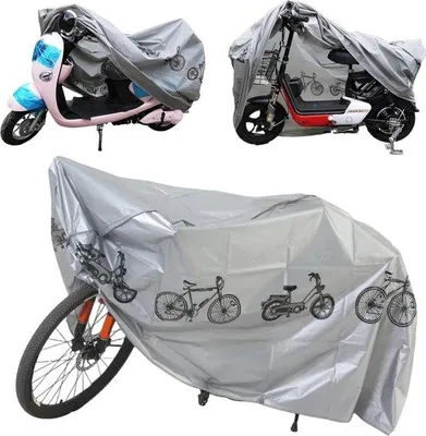 Produktbild von Famanu Fahrradhülle - wasserfest, silber