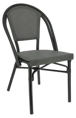 Image de Chaise de restaurant en TEXTYLENE Noir pour Exterieur