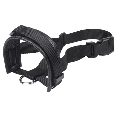 Produktbild von Maulkorb für Hunde mit Verstellbare Schlaufe, Maulkorb für Mittlere/ Große Hunde, Schwarz, L