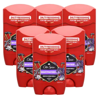 Produktbild von 6 x Old Spice Night Panther Deo Stick je 50ml ohne Aluminiumsalze
