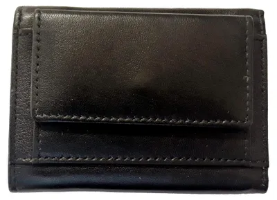 Produktbild von Minigeldbörse, Nappaleder, schwarz, mit Münzfach, Kartenfach mit RFID-Schutz