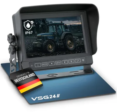 Produktbild von 7" Rückfahrmonitor PROGUARD HD 1080P | Spritzwassergeschützt - IP67