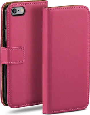 Produktbild von moex® Book Case kompatibel mit iPhone 6s Plus / 6 Plus - Hülle 360 Grad klappbar, Pink