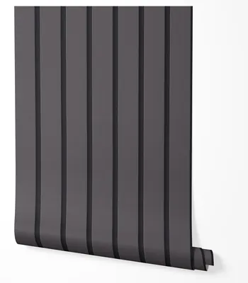 Produktbild von Selbstklebende Tapete Möbelfolie Anthrazit Lamellen 3D Wandpaneel Effekt Moderne Tapete für Wohnzimmer Schlafzimmer Flur Büro Dunkle elegante Farbe Matt 2,5m x 0,5m