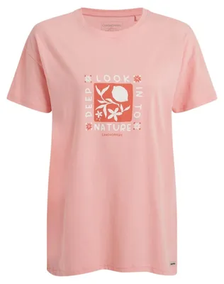 Produktbild von Craghoppers - "Yago Deep Look Into Nature" T-Shirt für Damen CG2388 (42 DE) (Shell Pink)