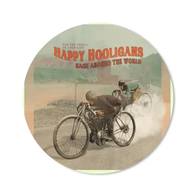 Produktbild von MuchoWow® Mauspad Mousepad Mancave - Motor - Räder - Vintage 50x50 cm - Mousepads - Maus Mat - Pad - Mausunterlage - Vinyl