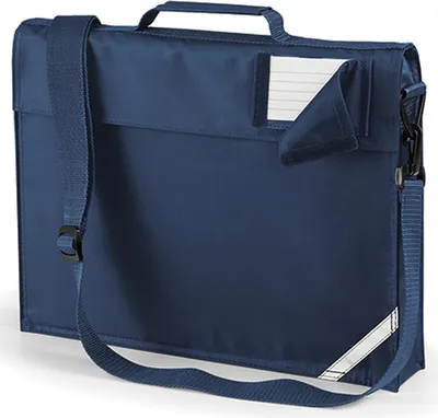 Immagine prodotto di Quadra QD457 | Cartella portadocumenti per libri junior | 37 x 30 x 6 cm - Colore: French Navy - Dimensioni: 37 x 30 x 6 cm