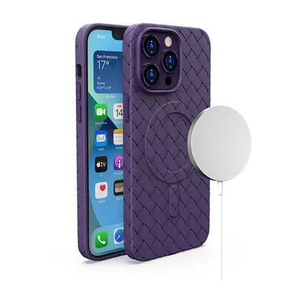 Produktbild von MagSafe Woven Case für iPhone 15 Pro - Lila