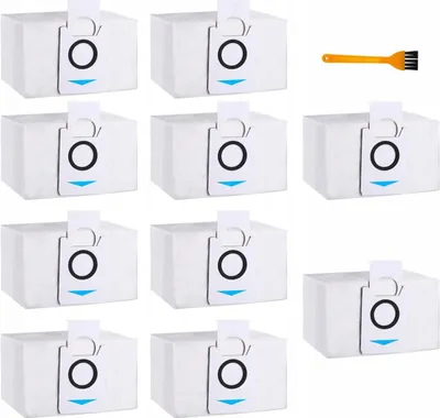 Obrázok produktu pre 10 x vrecko na prach 1x čistiaca kefa Kompatibilné s náhradnými dielmi Ecovacs Príslušenstvo vysávača