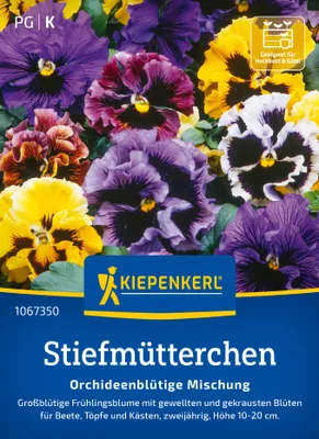 Produktbild von Kiepenkerl Stiefmütterchensamen Orchideenblütige Mischung 60 Pflanzen