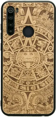 Produktbild von Holzhülle Bewood für Xiaomi Redmi Note 8T, Aniegre Aztekischer Kalender