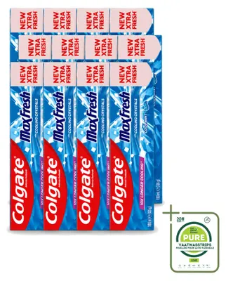 Productafbeelding van 12 x Colgate Max Fresh Cool Mint tandpasta - 100 ml - Grote verpakking - 12 stuks