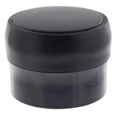 Obrázek produktu pro Podlahová zarážka WAGNER BLACK DELUXE - Ø 40 x 30 mm, plast, lesklá černá, samolepicí, odnímatelná - 15522511