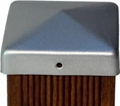 Produktbild von Pfostenkappe VCI beschichtet Pyramide für Pfosten 7x7 cm