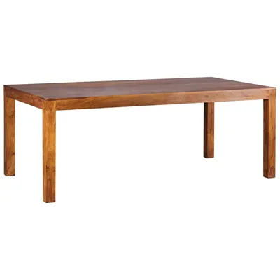 Produktbild von Esszimmertisch MUMBAI 180x90x76 cm Sheesham Massivholz Esstisch Zeitlos, Küchentisch Rechteckig, Holztisch Esszimmer Schlicht, Großer Speisetisch Holz