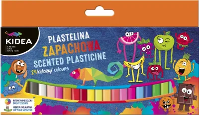 Zdjęcie produktu dla Plastelina zapachowa 24 kolory KIDEA